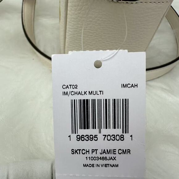 Coach Jamie Camera Bag With Sketch Print Pebble Leather/Chalk Multi CAT02 NWT - Picture 6 of 12